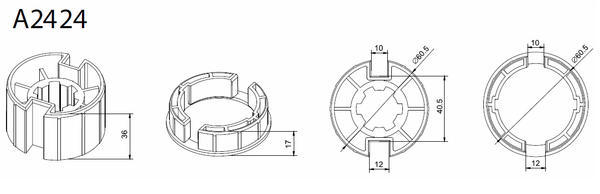 A2424 63mm Gal and Ziptrak