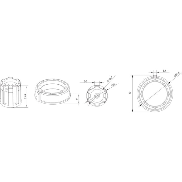 A2207 Adaptor For 30mm motor to 40mm